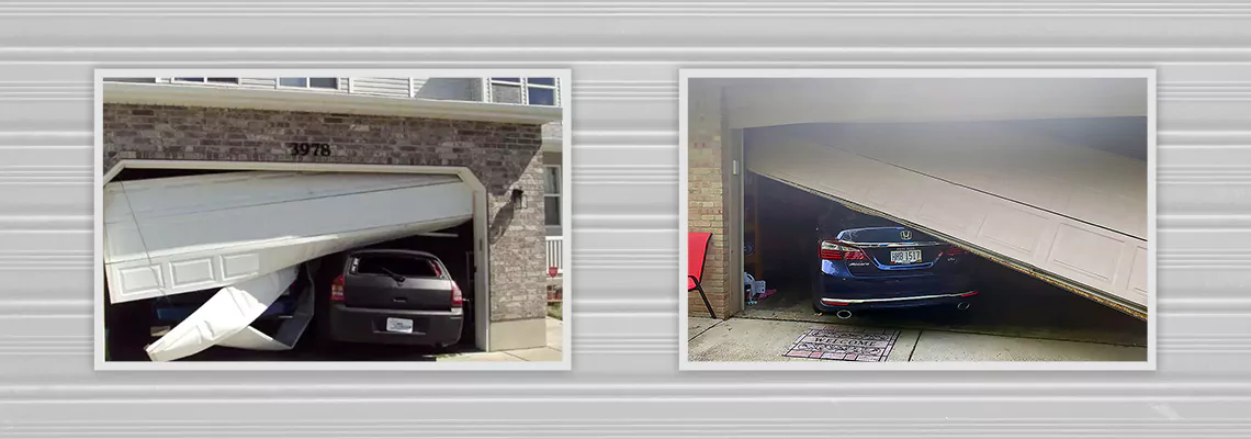 Repair Commercial Garage Door Got Hit By A Car in Collinsville, Illinois